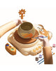 Electric Pottery Wheel Clay Set for Kids