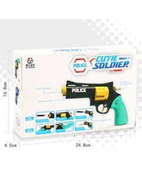 Soldier 2 in 1 Soft Darts & Water Shooting Police Gun Toy for Kids