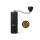 Coffee Cartel - MHW3 Bomber - Racing M1-Manual Coffee Grinder-38mm - Titanium Plated Burr, Black, Walnut Handle - G5897B