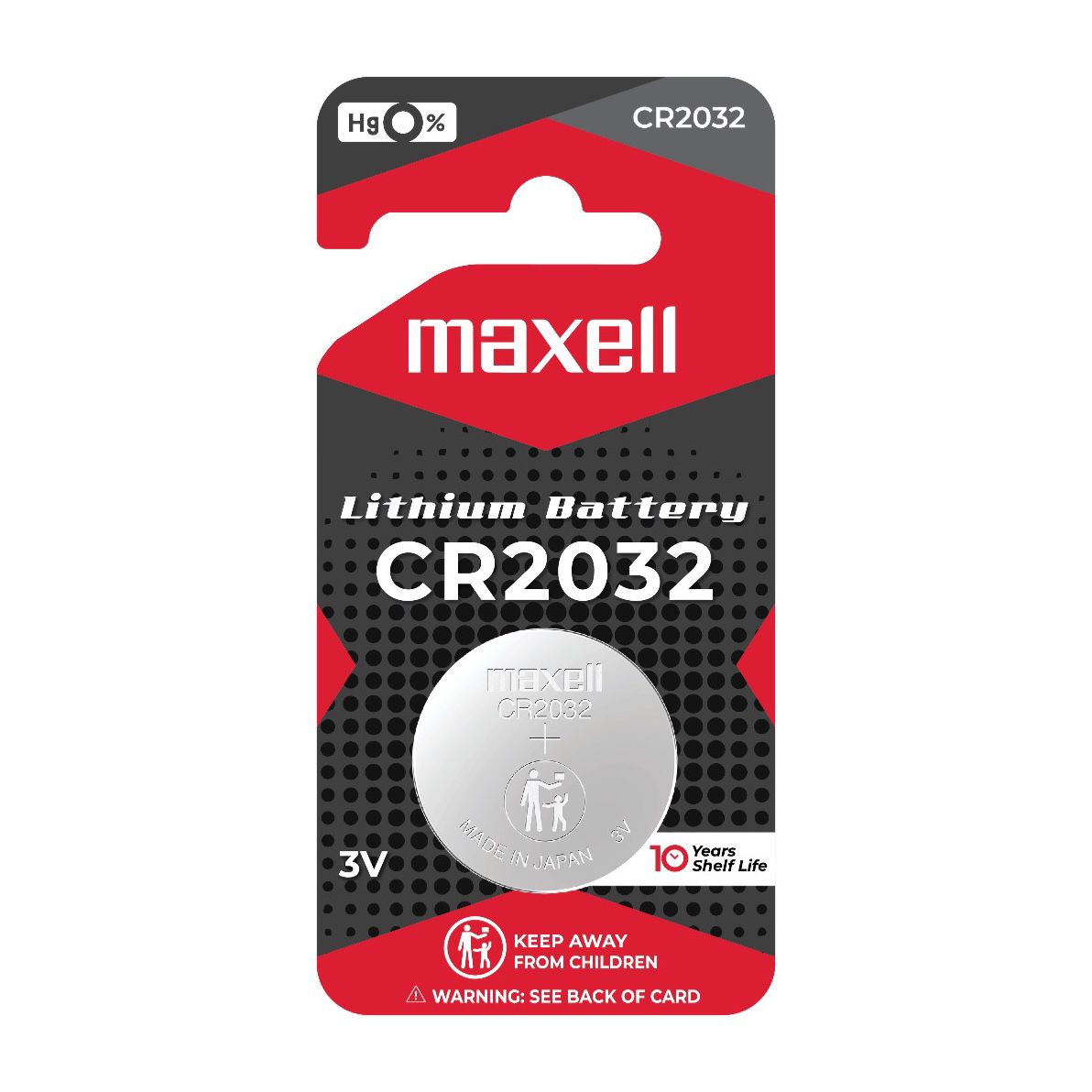 Maxell - CR2032 CR 2032 3V Lithium Button Cell Battery Battery