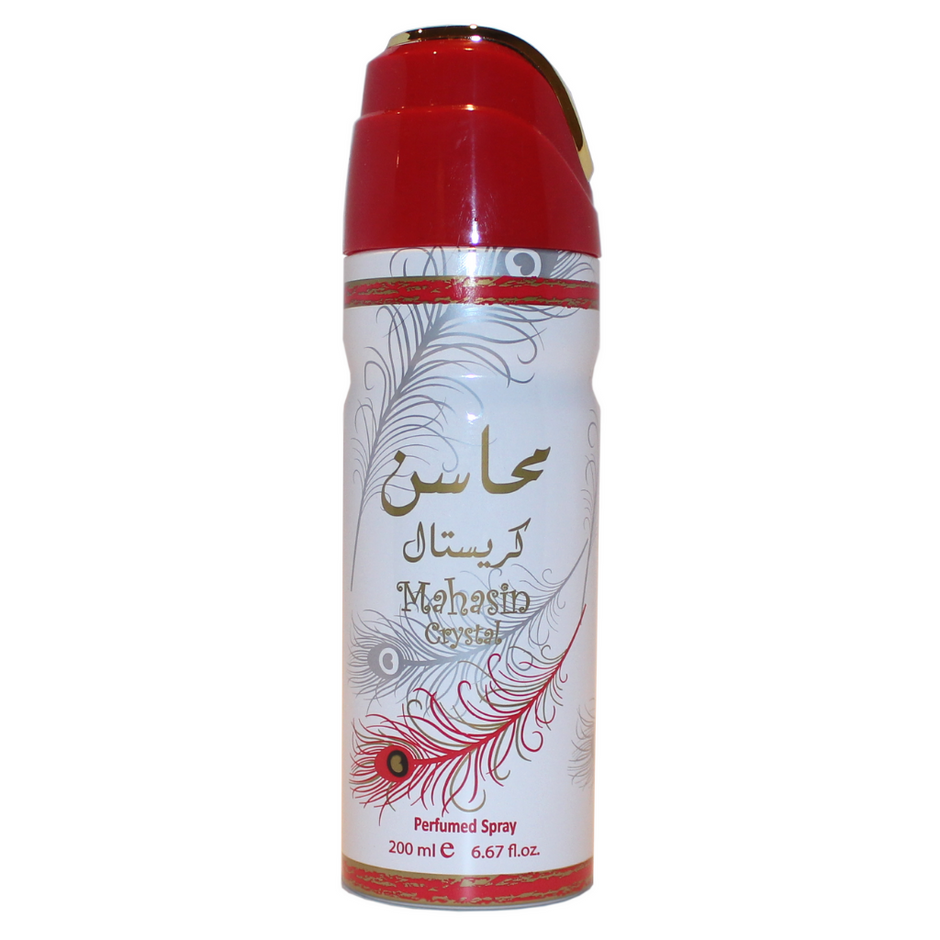 LATTAFA - MAHASIN Crystal Violet - Deodorant Perfumed Body Spray - 200ml / 6.67oz
