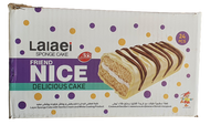 Lalaei - Nice - Delicious - Layer Sponge Cake - With Vanilla Cream & White Coating - Pack of 24
