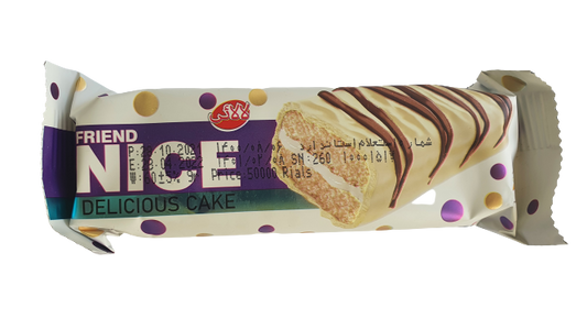 Lalaei - Nice - Delicious - Layer Sponge Cake - With Vanilla Cream & White Coating - Pack of 24