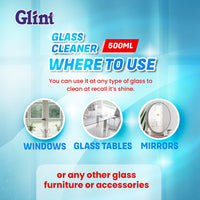 Glint Glass & Household Cleaner - 500 ML - 6 Bottles