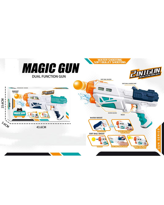 2-in-1 Transforming Magic Gun Set for Kids