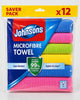 Johnsons Microfibre Towels - 12 Pack