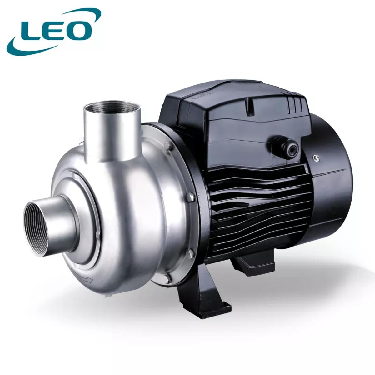 LEO - ABK-200 - 1500 W - 2.0 HP - Stainless Steel SEMI OPEN IMPELLER Centrifugal Pump- 380V~400V THREE PHASE- SIZE:- 2 " X 2"- ITALY Patent DESIGN European STANDARD