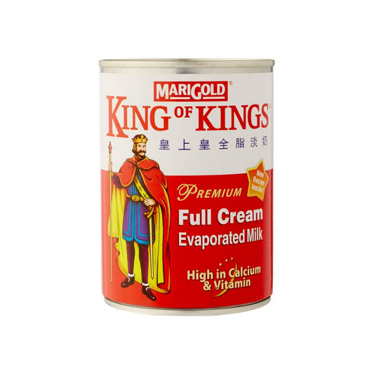 Marigold - Full Cream Evaporated Milk - King of King - 390grams - Imported From Malaysia - 1 CTN (48 pcs)