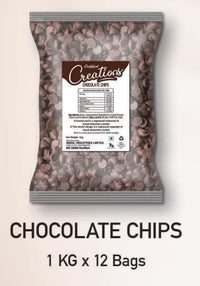 Candyland Creations - Chocolate Chips - Premium - 1 KG x 12 Packs