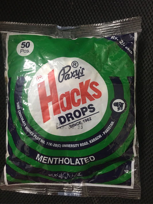Paxy's - Hacks Drops - Mentholated - 50 pcs bag