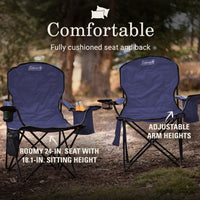 Coleman - Quad Camping Chair With Built-In 4-Can Cooler