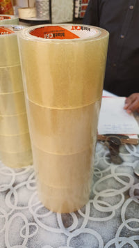 Packing Tapes - Carton Tape - Super Adhesive - Transparent - 3" Inch - 4 pieces