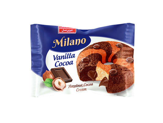 Shireen Asal - Milano - Vanilla Cocoa - Donut Cake With Vanilla Cream - 24 Packs (1CTN)