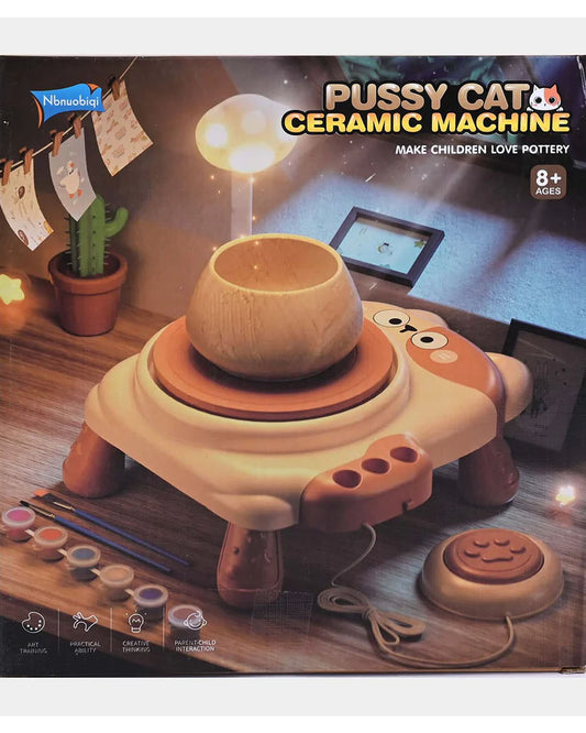 Electric Pottery Wheel Arts & Crafts Sculpting Clay Set for Kids