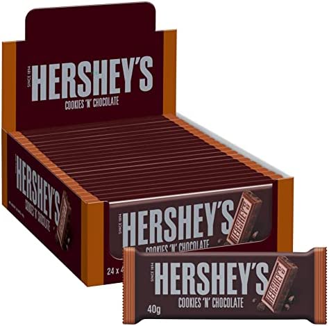 Hershey's Cookies 'N' Chocolate -  Chocolate Bar - 40g - 24 Per Pack