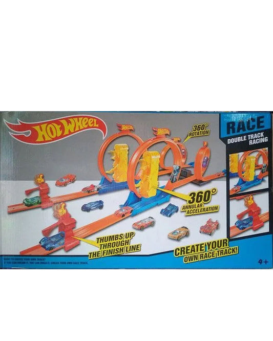 Hot Wheels 360° Speed Loop Racing Track Set with 2 Cars
