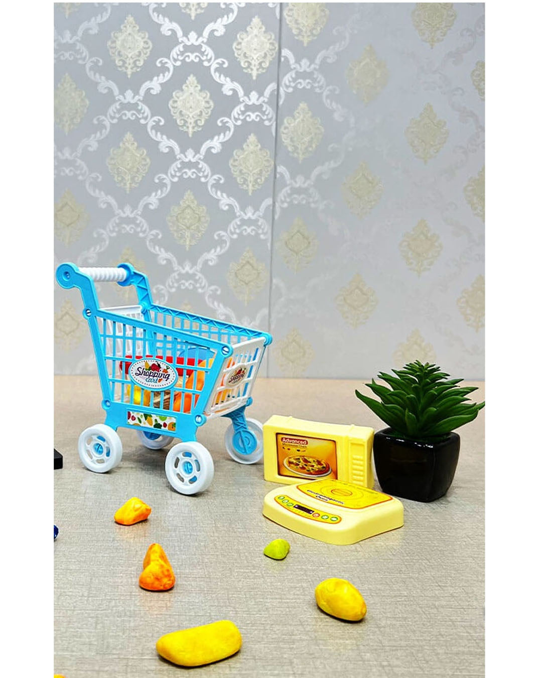 Kitchen Dream Mini Pretend Gas Stove with Shopping Cart