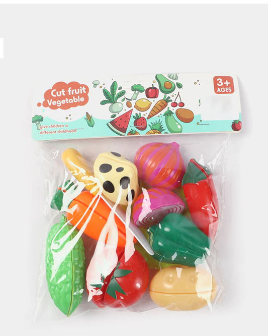 Cutting Vegetables & Fruits Toy Play Set for Kids