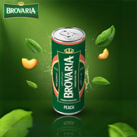 Brovaria - Peach Flavor - Malt - Non-Alcohol - 250 ML - 24 Cans