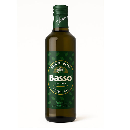 Basso - Olio De Oliva - Italian - Pure Olive Oil - 500 ML