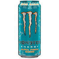 MONSTER ENERGY DRINK - ULTRA FIESTA MANGO - Flavoured Drink - Zero Sugar - 500ml - Qtn / 12 Each