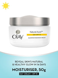 Olay - Natural Aura - Day Cream With Mulberry Extract - SPF15 - 50g