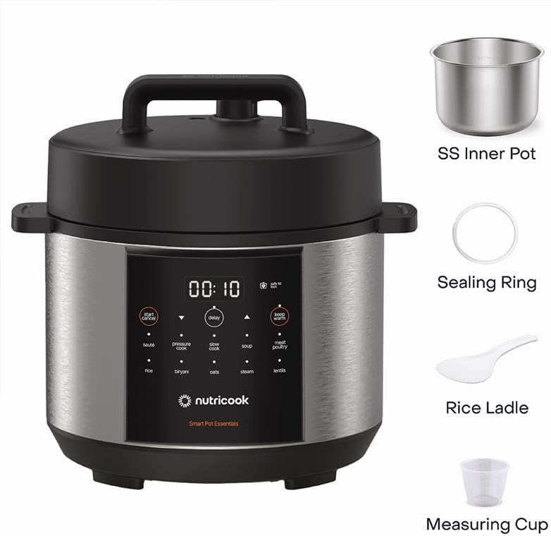 Nutricook - Smart Pot Essential 4L - Multicooker - NC-SP150 - Family Meals - Grey - 2 Years Warranty