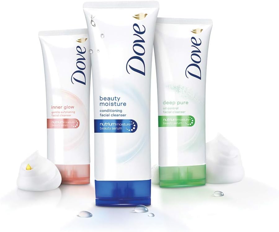 Dove - Deep Pure - Conditioning Face Wash Cleanser - 100 ml