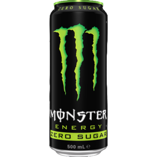MONSTER ENERGY DRINK - ZERO SUGAR - 500ml - Qtn / 12 Each