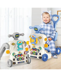 6-in-1 Multifunction Musical Baby Walker Ride-On Scooter for Kids