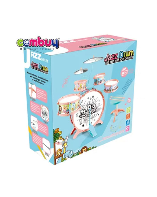 Children Music Toy Macaron Plastic Jazz Drum