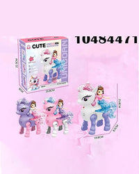 Cute Unicorn Princess Series Toy with Light & Music