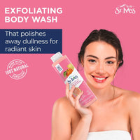 ST. Ives - Pink Lemon and Mandarin Orange - Radiant Skin Exfoliating Shower Gel Body Wash - 650 ml / 22 Fl. Oz