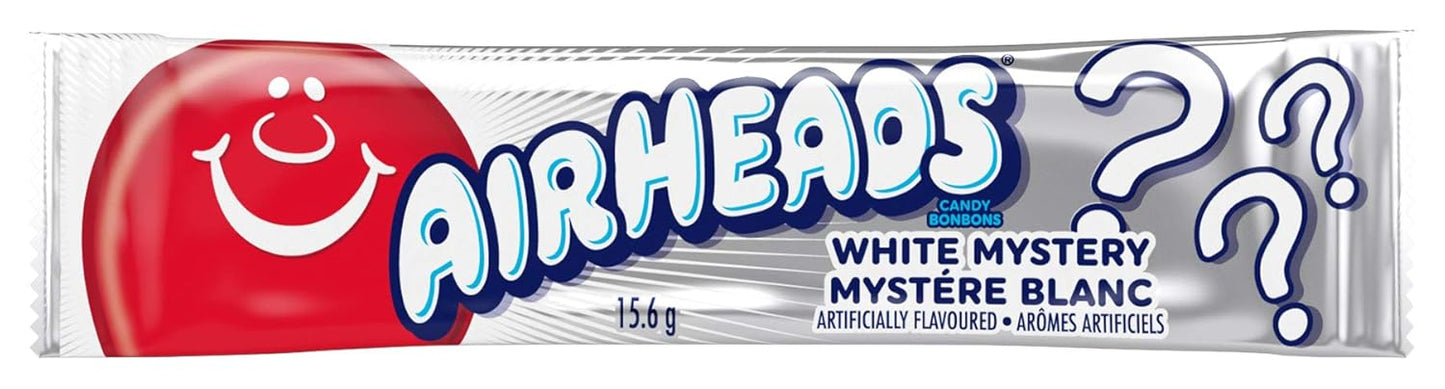 AIR HEADS - WHITE MYSTERY - Chewing Gum - 15.6 gm - Crtn 24 / Each