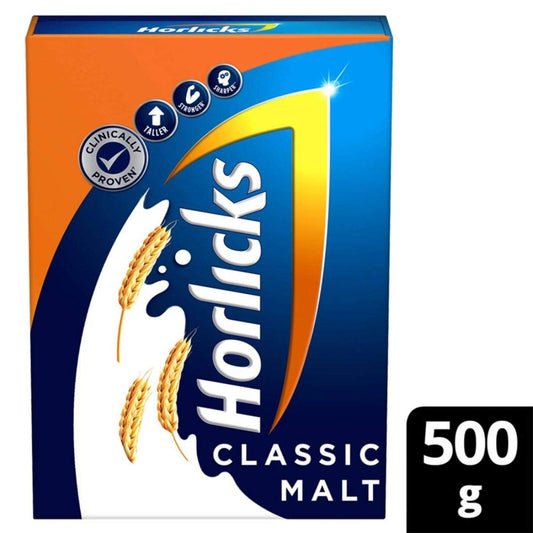 Horlicks - Chocolate Delight - Nutritious Malted Drink Powder - Hard Pack - 500 GM