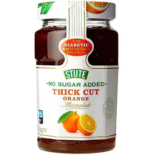 Stute - No Sugar Added - Thick Cut - Orange - Marmalade - Bottle - 430 Gram