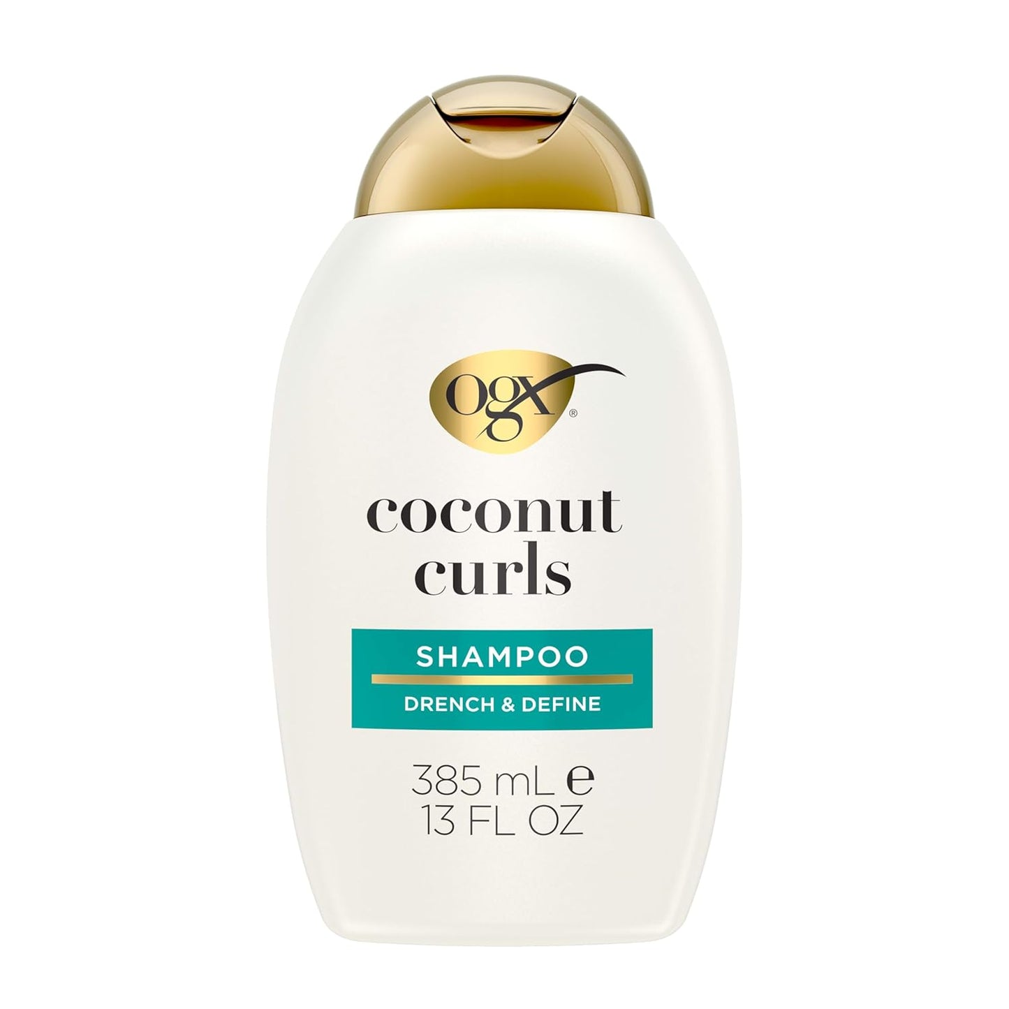 OGX (Organix) - Shampoo - Quenching + Coconut  Curls- Curl-Defining Shampoo - Hydrating & Nourishing - Curly Hair Shampoo with Coconut Oil, Citrus Oil & Honey, Paraben, Sulfate-Free Surfactants - 385ml