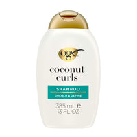 OGX (Organix) - Shampoo - Quenching + Coconut  Curls- Curl-Defining Shampoo - Hydrating & Nourishing - Curly Hair Shampoo with Coconut Oil, Citrus Oil & Honey, Paraben, Sulfate-Free Surfactants - 385ml