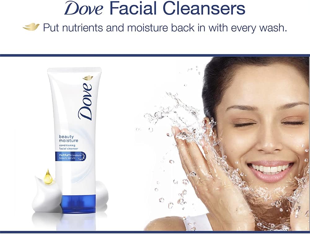 Dove - Deep Pure - Conditioning Face Wash Cleanser - 100 ml