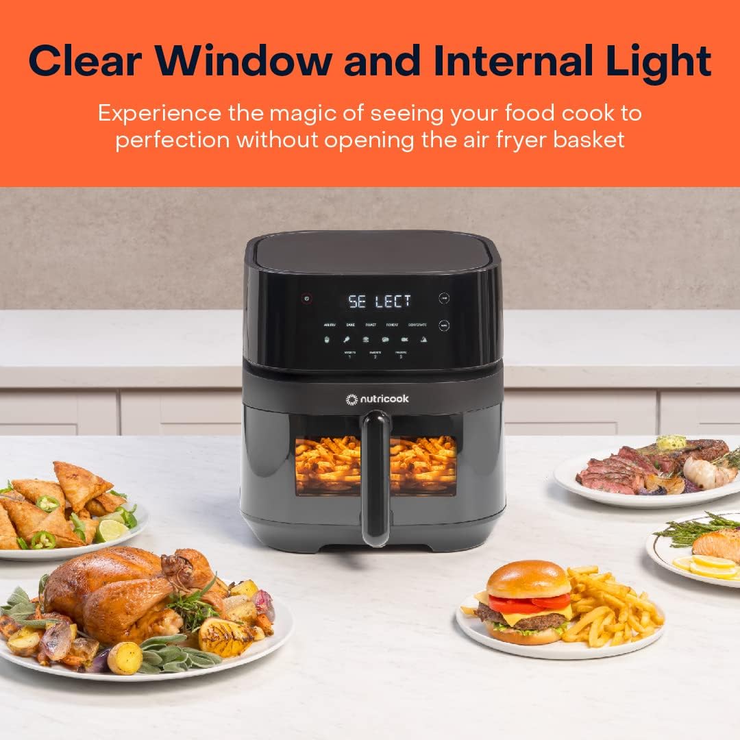 Nutricook - Air Fryer - NC-AF357V - Precision Frying - Black - 2 Years Warranty