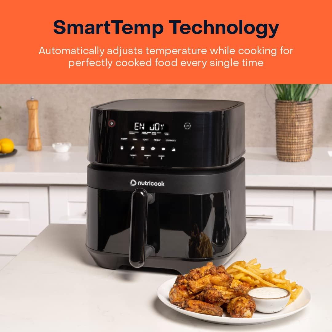 Nutricook - Air Fryer - NC-AF357V - Precision Frying - Black - 2 Years Warranty