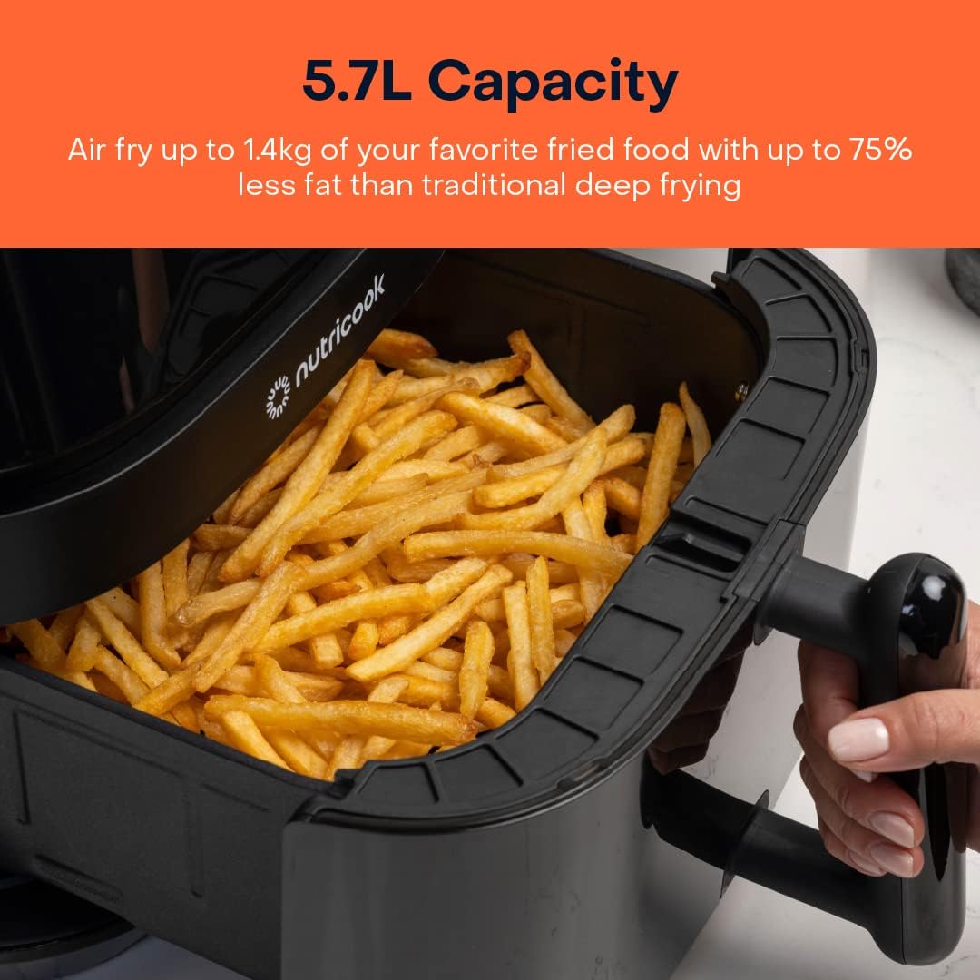 Nutricook - Air Fryer - NC-AF357V - Precision Frying - Black - 2 Years Warranty