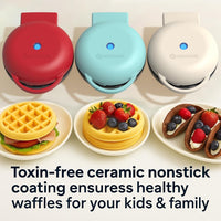 Nutricook - Specialty - Waffle Maker - NC-WM100R - Dessert Making - Red - 2 Years Warranty