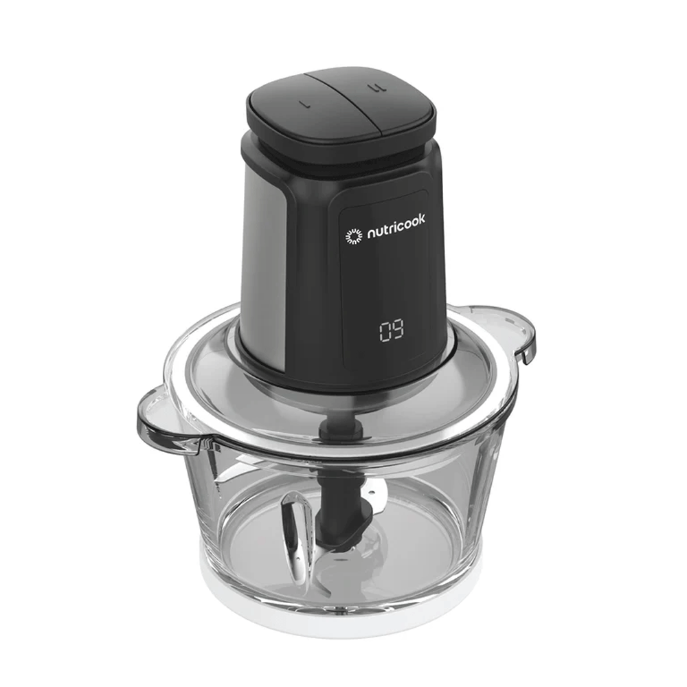 Nutricook - Choppi XXXL - Chopper - Shredder - NC-CH6000 - High Volume Prep - Black - 2 Years Warranty - 3L Glass Plus SS Bowl