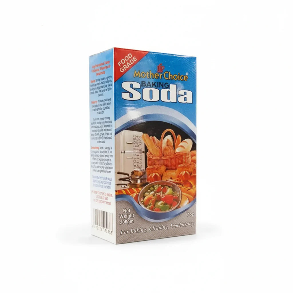 Mother Choice - Pure Baking Soda - 200g - For Baking, Cleaning, Deodorizing - 48 CT