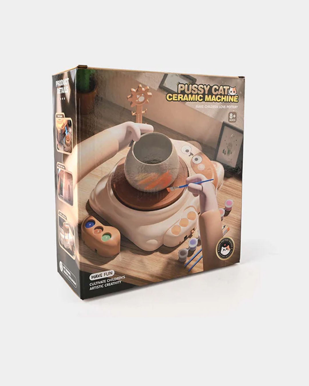 Electric Pottery Wheel Arts & Crafts Sculpting Clay Set for Kids