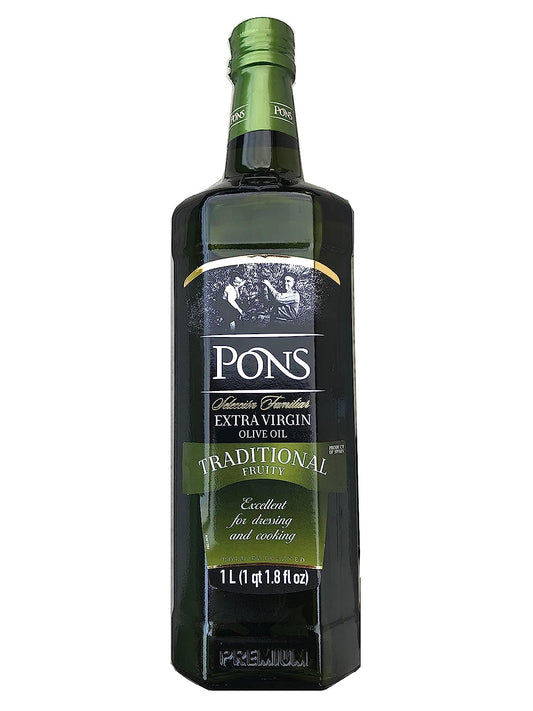 Pons - Traditional Family Selection - Extra Virgin Olive Oil - 1L (1000 ML) - Fruity - Spain