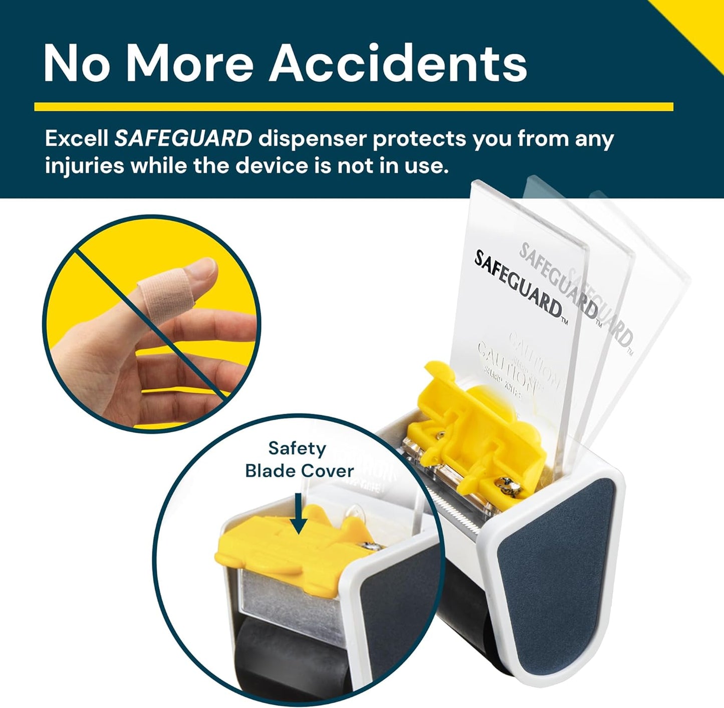 Excell - Packing Tape Dispenser - 2" - EC-20625TW (2" wide, 3" core)