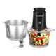 Nutricook - Choppi XXL - Chopper - Shredder - NC-CH2000 - Professional Prep - Black - 2 Years Warranty - 2 Bowls (SS+Glass)