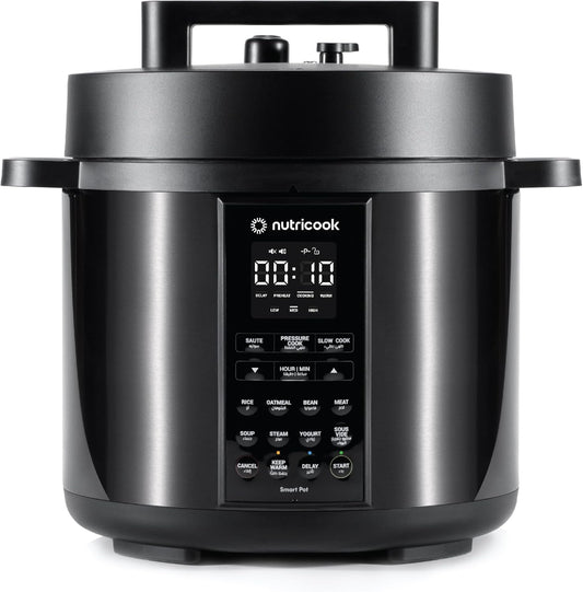 Nutricook - Smart Pot 2 - 6L - Multicooker - NC-SP204K - Versatile Cooking - Matt Black - 2 Years Warranty